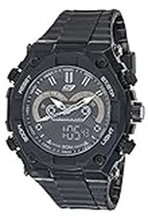 Skechers SR1042 - Reloj de Pulsera para Hombre, Esfera Negra, Correa de plástico, Pulsera