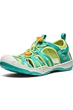 Keen Moxie, Sandalias Unisex niños, Azul (Bright Aqua/Bright Marigold), 31 EU