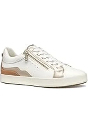 Geox D BLOMIEE J, Zapatillas Mujer, Optic White/Nude, 38 EU