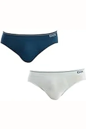Dim Calzoncillos Tipo Slip Sin Costuras De Algodón Unno Hombre x2, , L