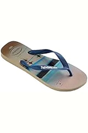 Havaianas Hype, Sandalias Hombre, Sand/Blue Comfy, 37/38