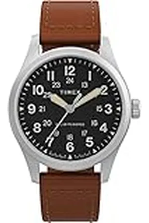 Timex Reloj Analógico para Hombres de Cuarzo con Correa en Cuero TW2V00200
