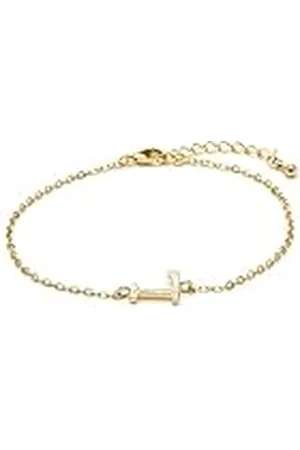 Luxenter Pulsera Alphabet acabado oro 18k - Letra L