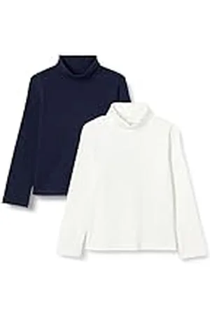 Amazon Camiseta de cuello alto Niña, Pack de 2, , 6-7 años