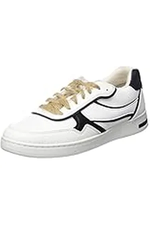Geox D Jaysen G, Sneakers para Mujer, Multicolor (White/Black), 39 EU