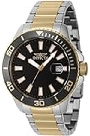 Invicta Pro Diver 46070 Reloj para Hombre - Impermeable - Analógico - Movimiento Cuarzo - Acero Inoxidable con Esfera Oro - 45mm
