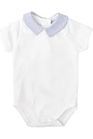 BABIDU Body Bebé Cuello Bebé Redondo Liso Claro, Manga Corta, Algodón 100% Suave e Hipoalergénico, Cierre con Corchetes en Entrepierna, Ropa Primera Puesta Recién Nacido Unisex