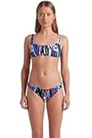 Arena Water Prints Bikini de Tirantes Mujer, Traje de Baño en Tejido Elástico Reciclado de Secado Rápido, Bikini para Playa y Piscina con Copas Extraíbles y Top con Lazos