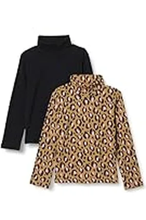 Amazon Camiseta de cuello alto Niña, Pack de 2, , 6-7 años
