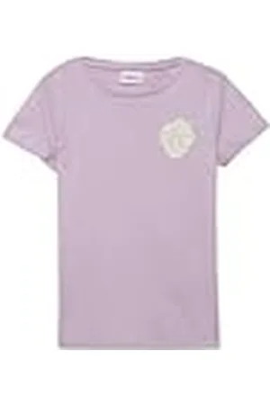 QS by s.Oliver 2163369 Camiseta, Color Lila, 140 para Niñas