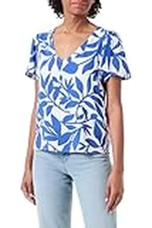 VERO MODA Vmeasy Joy V-Neck SS Blouse Wvn Ga Top, , M Mujeres