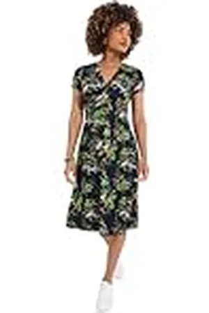 Joe Browns Animal Print Short Sleeve Jersey Dress Vestido, , 46 para Mujer