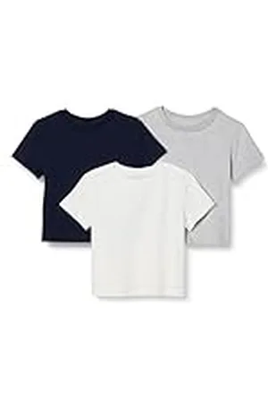 Amazon Camisetas de algodón Niño, Pack de 3, , 4 años