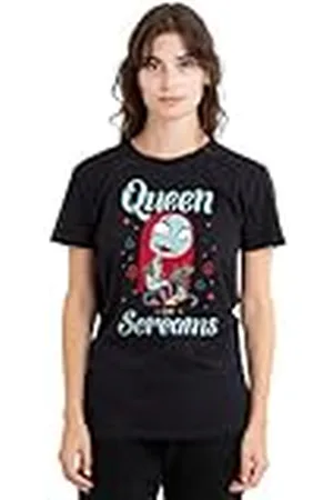 The Nightmare Before Christmas Queen Sally Ladies T Shirt, Black Camiseta, , XL para Mujer