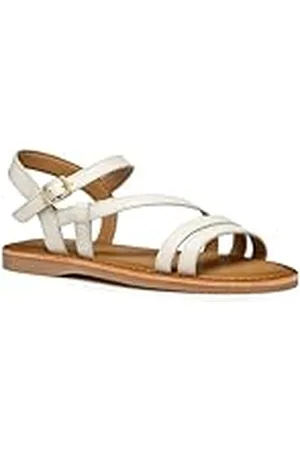 Geox J Sandal EOLIE Girl, Sandalia, White, 34 EU