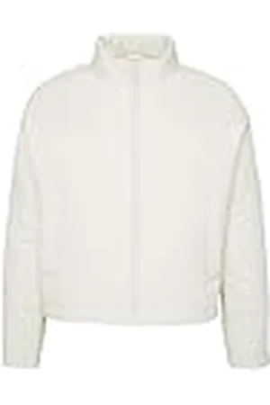 QS by s.Oliver 2160698 Chaqueta de Exterior, Color Blanco Lana, 44 Mujeres