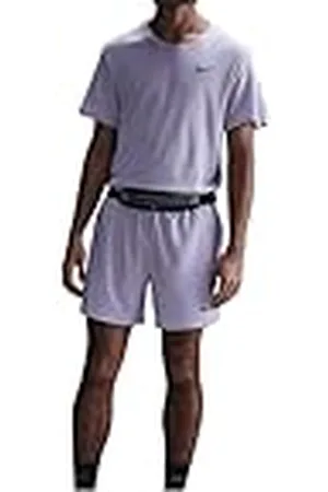 Nike Miler Dri-Fit UV Camiseta de Correr de Manga Corta para Hombre, Hydrangeas/Reflective Silv, DV9315-515, 2XL