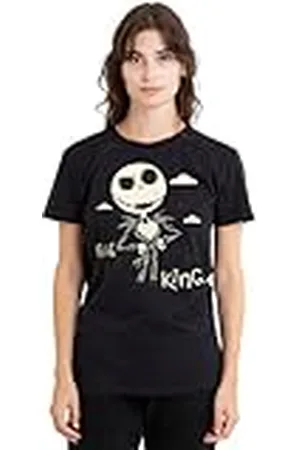 The Nightmare Before Christmas Pumpkin King Ladies T Shirt, Black Camiseta, , XL para Mujer