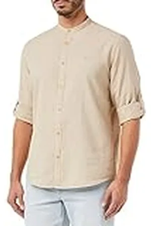 Springfield Camisa Lino Mao 995618, Camisa Hombre, , L