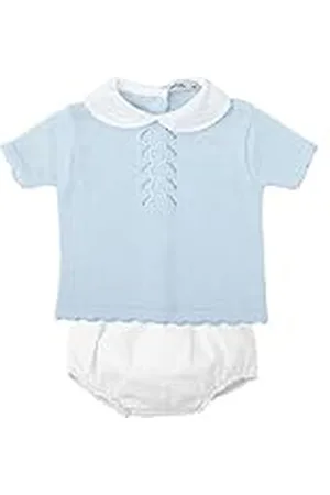 BABIDU Conjunto Ranita y Camiseta de Manga Corta con Cuello, , 3 Meses Unisex bebé