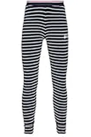 Odlo Ninos Pantalón largo de ropa interior funcional con estampado de rayas ACTIVE WARM ORIGINALS ECO
