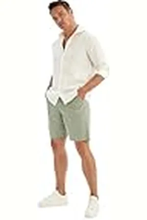 DeFacto Herren Bermuda Shorts Chino Kurze Hosen-Stretch Jorts Hose Pantalones Cortos, , 40 Hombres