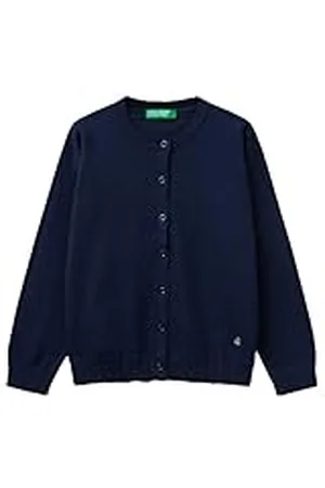 Benetton Maglia Coreana M/L 1098c500r Suéter cárdigan, , 160 cm Niñas y niñas