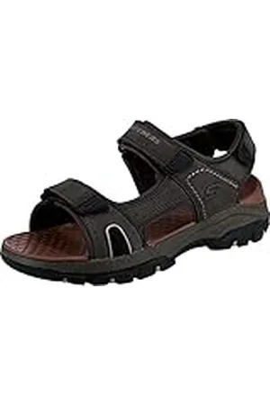 Skechers TRESMEN GARO, Sandalias para Hombre, Chocolate Synthetic, 47.5 EU