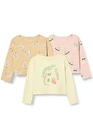 Amazon Camisetas de Manga Larga Niña, Pack de 3, , 11-12 años