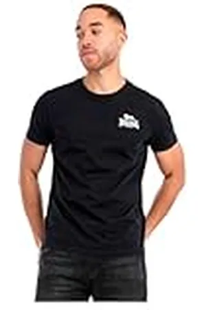 Lonsdale London Camiseta para Hombre de Corte Normal Whiteness, Blanco/Negro, L, 117541