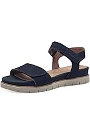 Tamaris Comfort 8-88710-42 803 Marina Nubuk Cuña Sandalia Plataforma Cómodo Multiancho Calzado Diario Festivo Elegante, Planas Mujer, , 36 EU Ancho