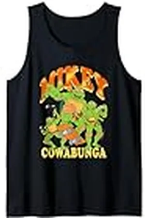 Teenage Mutant Ninja Turtles Mikey Cowabunga Retro Cartoon Camiseta sin Mangas