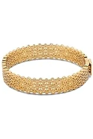 Kate Spade Pulsera fina de encaje con flores de pala, talla única, Metal, No es una piedra preciosa