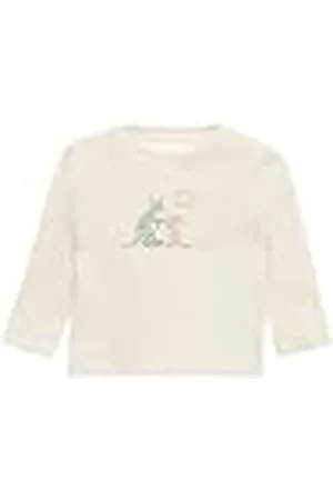 QS by s.Oliver 2161492 Camiseta de Manga Larga, Color Blanco Lana, 68 para Niñas