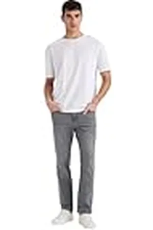DeFacto Pantalones Vaqueros para Hombre - Pantalones Vaqueros Hombre Grey 34-32, , 34W x 32L