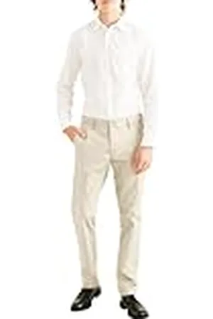 Dockers Signature Khaki Slim Fit Pants, Chino para Hombre, Beige , 32W / 34L