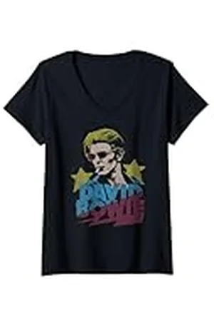 David Bowie Mujer - Icono Camiseta Cuello V