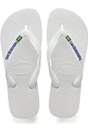 Havaianas Brasil Logo, Chanclas Icónicas, Cómodas y Duraderas, Tiras con Bandera de Brasil y Suela Antideslizante con Franjas de Colores, Adultos Unisex