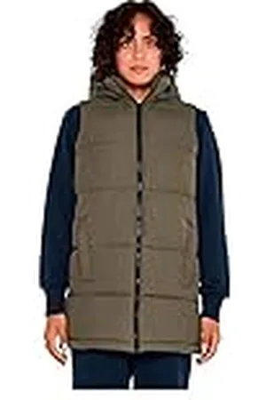 Noisy May Nmaurora Hood Vest Noos Chaqueta, /Detalle: Negro, S para Mujer