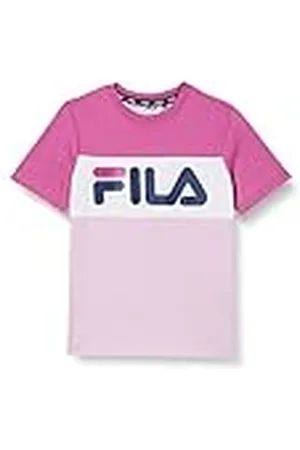 Fila Balimo Blocked Camiseta, Fair Orchid-Purple Orchid-Bright White, 110-116 Unisex niños