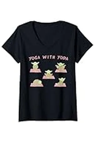 STAR WARS Yoga With Yoda Camiseta Cuello V