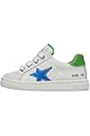 Naturino PINN Zip. Calf White-OLTREMARE-Green, Patucos, Bianco, 23 EU