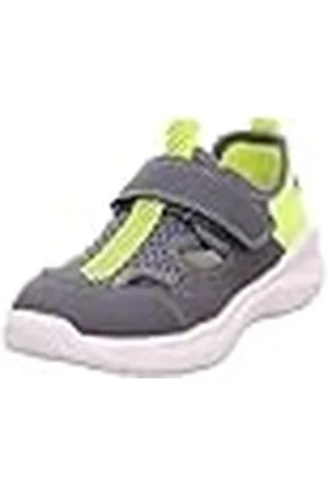 Superfit Flash, Zapatillas de Estar por casa, Gris/Amarillo, 26 EU