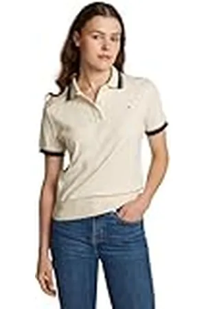 Tommy Hilfiger Polo de Manga Corta para Mujer Regular Fit, , M