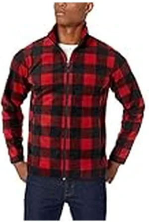Amazon Chaqueta de Felpa con Cremallera Completa (Disponible en Tallas Grandes y Largos Especiales) Hombre, , M