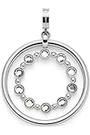 Leonardo Colgante Clip & Mix Bobby • Cadena colgante de acero inoxidable plateado • Anillo interior móvil • Regalo de joyas para mujeres • 024945, 4,8 cm, Acero inoxidable, No es una piedra