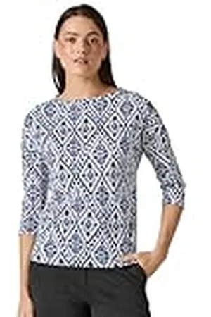 CECIL B322275 Camiseta Estampada con Botones, Vanilla White, XXL Mujeres