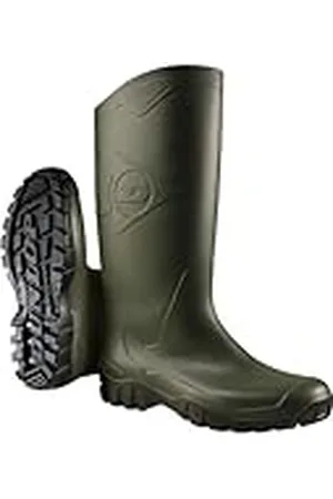 Dunlop Protective Footwear Dunlop Dane - Unisexo Rodilla Alto Wellington Lluvia Botas, , Impermeable y Químico Resistente PVC Trabajar Botas de Agua para Exterior, Jardinería y Ocio Actividades - EU40, UK6.5