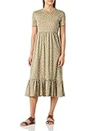 ONLY Onlmay S/S Peplum Calf Dress Box Jrs Vestido, Sirena, S para Mujer