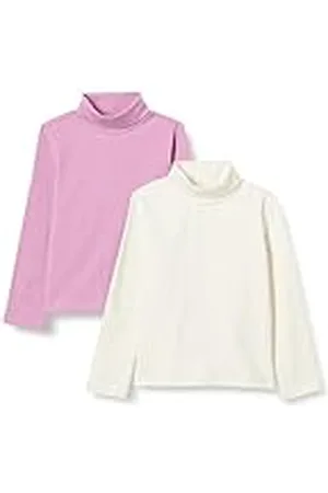 Amazon Camiseta de cuello alto Niña, Pack de 2, , 6-7 años